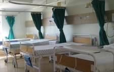 Hospital beds.