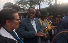 Former President Kgalema Motlanthe talks to the media outside Killarney Country Club after casting his vote. Motlanthe has urged South Africans to vote for the ruling ANC on 8 May 2019. Picture: Robinson Nqola/EWN