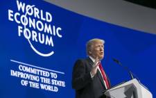 US President Donald Trump. Picture: @wef/Twitter.