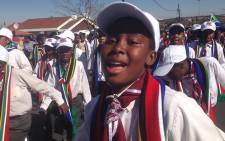 Youngsters march through the streets of Soweto in a Youth Day commemoration event, Picture: Vumani Mkhize/EWN.