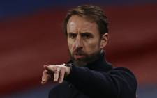 FILE: England's manager Gareth Southgate gestures from the touchline during the FIFA World Cup Qatar 2022 qualification football match between England and San Marino at Wembley Stadium in London on 25 March 2021. Picture: Adrian Dennis/AFP