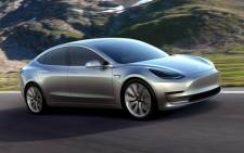 Tesla Motors Inc. showcasing its new Model 3 electric sedan. Picture: www.teslamotors.com.