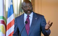 FILE: Liberian president George Weah. Picture: AFP