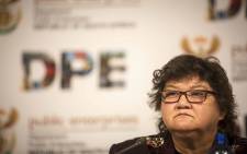 FILE: Minister of Public Enterprises Lynne Brown briefs the media on the state of Eskom at their offices in Woodmead. Picture: Thomas Holder/EWN.
