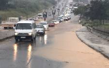 Flooding on London Road in Alexandra. Picture: Kgothatso Mogale/EWN