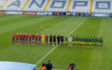Banyana v Czech Republic in their final Group A match at the Cyprus Cup. Picture: @Banyana_Banyana/Twitter.