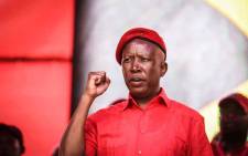 EFF leader Julius Malema at the Giant Stadium in Soshanguve on 2 February 2019 for the launch of the party's election manifesto. Picture: Abigail Javier/EWN