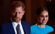 FILE: Britain's Prince Harry, Duke of Sussex, and Meghan, Duchess of Sussex at the Endeavour Fund Awards at Mansion House in London on 5 March 2020. Picture: JUSTIN TALLIS/AFP