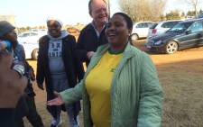 African National Congress's mayoral candidate for Tshwane Thoko Didiza arriving at the voting station in Pretoria to cast her vote on 3 August 2016. Picture: Barry Bateman/EWN.