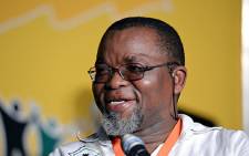 ANC Secretary General Gwede Mantashe smiles as he waits for Jacob Zuma to deliver his opening speech at the party's elective conference in Mangaung on 16 December 2012. Picture: Aletta Gardner/EWN