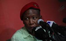 EFF leader Julius Malema addresses media on 2 July 2019. Picture: Kayleen Morgan/EWN