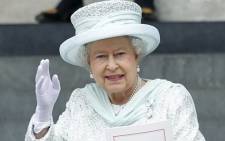 Queen Elizabeth II waves as she leaves St Paul's Cathedral in London on June 5, 2012. Picture: AFP.