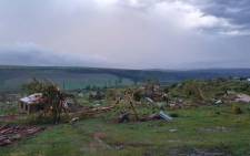 FILE; The aftermath of a severe storm in Mpolweni in KwaZulu-Natal on 13 November 2019. Picture: Supplied