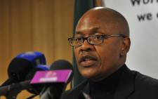 Cabinet Spokesperson Jimmy Manyi addresses the media on the outcome of a Cabinet meeting. Picture: GCIS