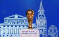 The 2018 Fifa World Cup winner's trophy on display before the 68th Fifa Congress in Moscow on 13 June 2018. Picture: Reuters