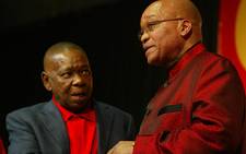 South African president Jacob Zuma and Blade Nzimande. Picture: EWN