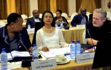 FILE: Minister of Agriculture, Forestry and Fisheries Tina Joemat -Pettersson (centre). Picture: Katlholo Maifadi