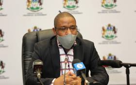 KZN Education MEC Kwazi Mshengu at a media briefing in Durban on 24 May 2020 on the province’s response to the COVID-19 pandemic. Picture: @DBE_KZN/Twitter.