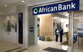 An African bank branch. Picture: African bank Facebook page.