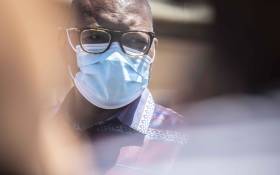 Gauteng Premier David Makhura at Chris Hani Baragwanath Hospital. Picture: Abigail Javier/Eyewitness News