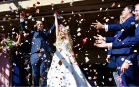 Carl Wastie surprises Amy Tjasink with wedding day practical joke
