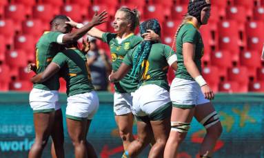 Bok Women thrashed Spain 44-5 in the first of 2 Winter Series Test matches