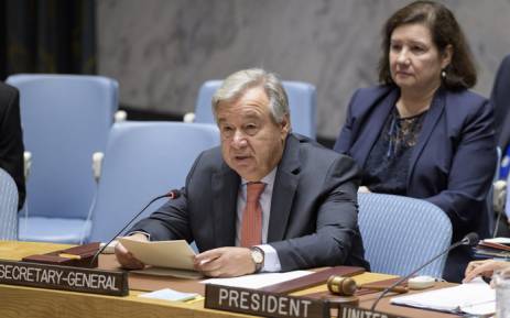 FILE: United Nations chief António Guterres delivers remarks at the Security Council meeting on maintenance of international peace and security. Picture: United Nations Photo