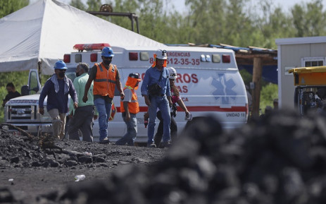 Rescue personnel work at the coal mine where 10 miners were trapped on Thursday after a collapse, in the Agujita area, Sabinas municipality, Coahuila state, Mexico, on August 4, 2022. Picture: Marcos Gonzalez / AFP