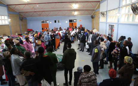 Public Service and Administration Deputy Minister Dr Chana Pilane-Majake talks to KwaZulu-Natal residents who were displaced by the recent floods at the Ntuzuma Community Hall on 25 April 2022. Picture: @GCIS_KZN/Twitter