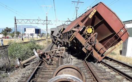 The good train that derailed on Cape Town's northern line on 12 December 2018. Picture: Supplied