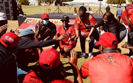 Cosatu members at a May Day rally at the Royal Bafokeng Sports Palace in the North West on 1 May 2022. Picture: @_cosatu/Twitter