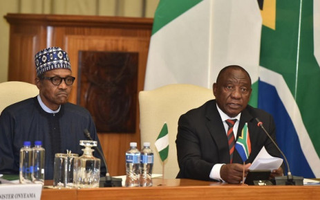 Image result for President Muhammadu Buhari and his South African counterpart, Cyril Ramaphosa,