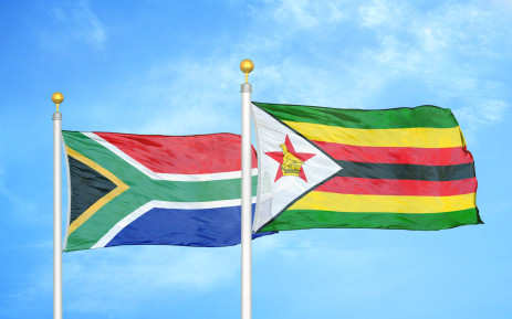 Stock image of the South African and Zimbabwean flags. Picture: alekstaurus/123rf.com
