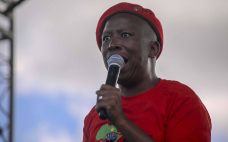EFF leader Julius Malema addresses supporters at the Philippi Stadium in Cape Town on 30 March 2019. Picture: Cindy Archillies/EWN
