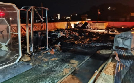 The area at the Steve Biko Academic Hospital where they fire broke out in the early hours of Monday morning. Picture: Supplied