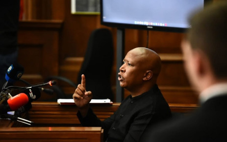 EFF leader Julius Malema testified in the civil case brought by the AfriForum in the Johannesburg High Court on 16 February 2022. Picture: @EFFSouthAfrica/Twitter.
