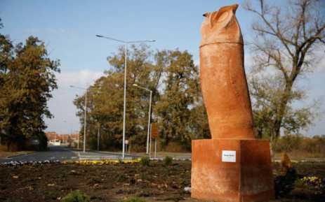 Serbia’s northern town of Kikinda is now trending on social media for a different reason: a protest over a statue aiming to brand it as the city of owls which many say resembles a phallus rather than an owl. Picture: @stevie_evans1/EWN