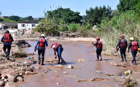 Search and Rescue Teams, comprising of SAPS, SANDF and other government agencies continue to work around the clock in various parts of the eThekwini municipality. Picture: @GCIS_KZN/Twitter