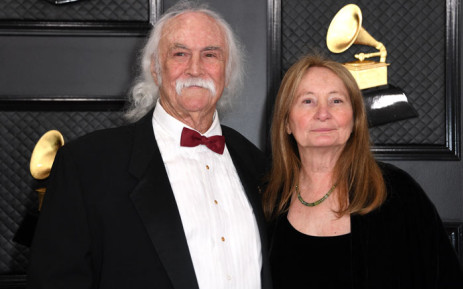 In this file photo taken on 26 January 2020 US musician David Crosby (L) and wife Jan Dance arrive for the 62nd Annual Grammy Awards in Los Angeles. Picture: VALERIE MACON / AFP