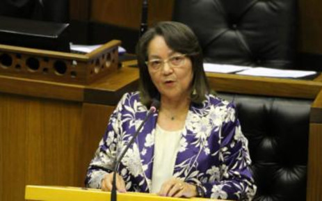 FILE: Minister of Public Works and Infrastructure Patricia De Lille tabling her department budget vote in Parliament on 10 July 2019. Picture: @DepPublicWorks/Twitter