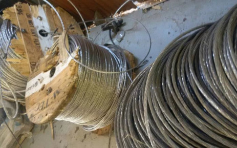 FILE: A general view of Eskom cables. Picture: SAPS.