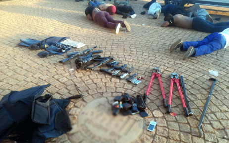 Police arrested several people and over 25 firearms were seized during the hostage incident at the International Pentecost Holiness Church in Zuurbekom on 11 July 2020. Picture: SAPS.