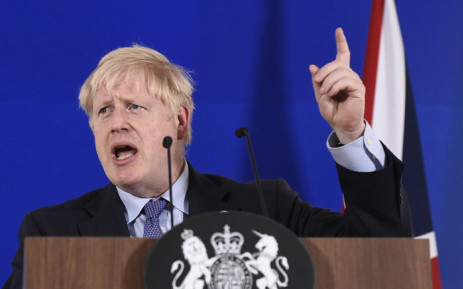 FILE: Britain's Prime Minister Boris Johnson addresses a press conference during an European Union Summit at European Union Headquarters in Brussels on 17 October 2019. Picture: AFP