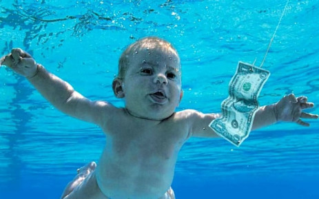 A cropped picture of Nirvana's 'Nevermind' album cover. Picture: Supplied.