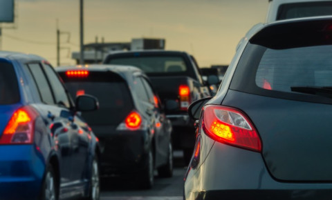 Stock image of cars in traffic on a highway. Picture: khongkitwiriyachan/ 123rf
