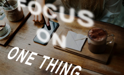focus on one thing 123rf