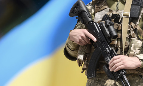 Ukraine ukrainian soldier flag 