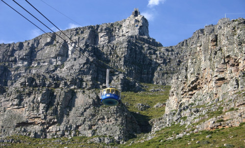 A stock image of a cable car moving towards Table Mountain in Cape Town. Picture: Pixabay.com