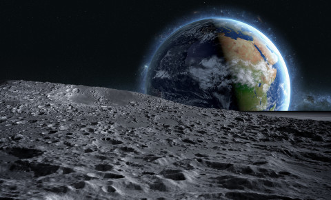 earth moon lunar 123rf