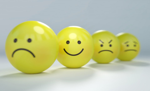 Emotions emoticons emojis sad happy angry scared